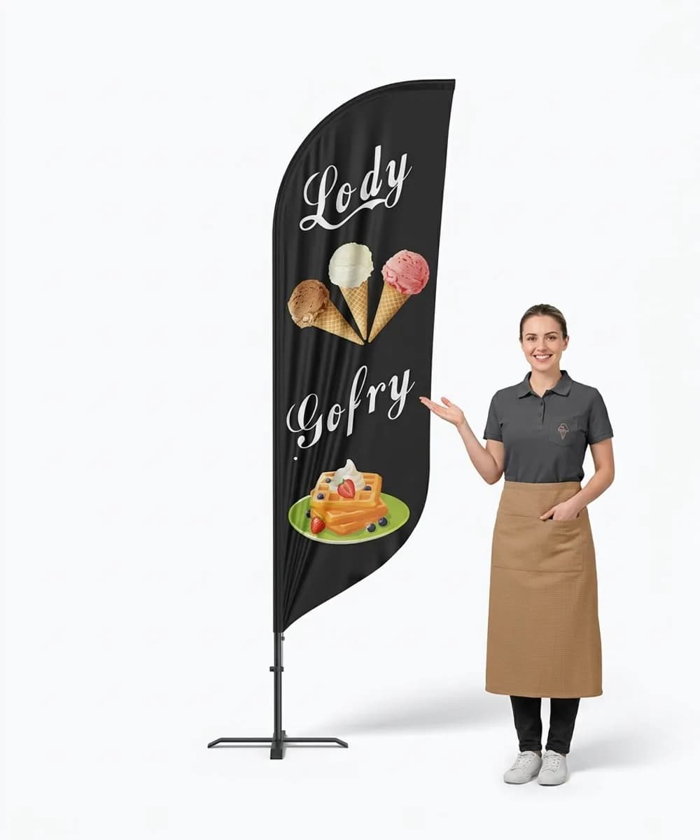 Winder reklamowy – Lody – wzór 18 – zestaw konfigurowalny