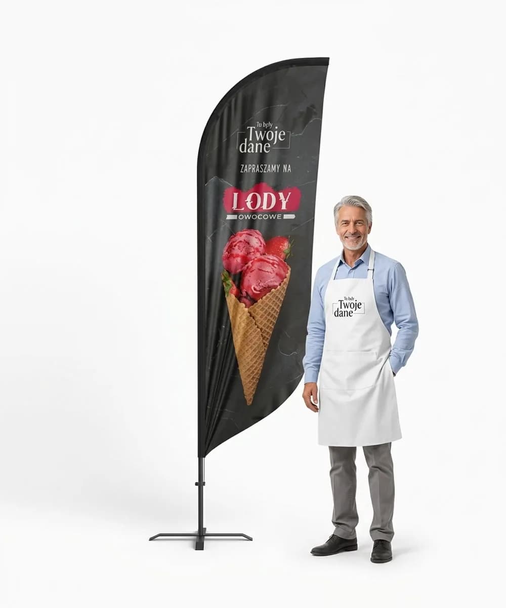 Winder reklamowy – Lody – wzór 20 – zestaw konfigurowalny