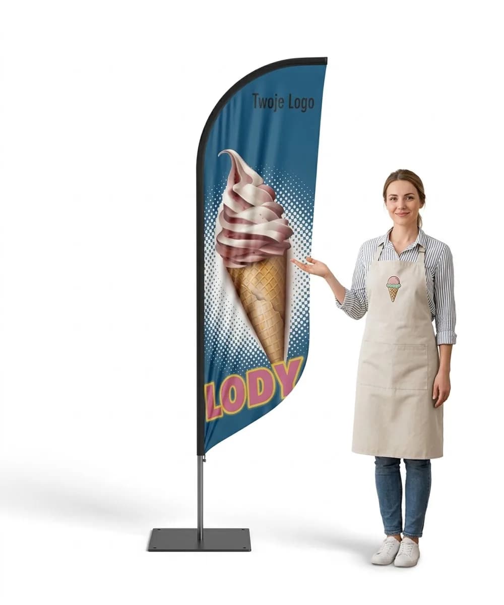 Winder reklamowy – Lody – wzór 21 – zestaw konfigurowalny