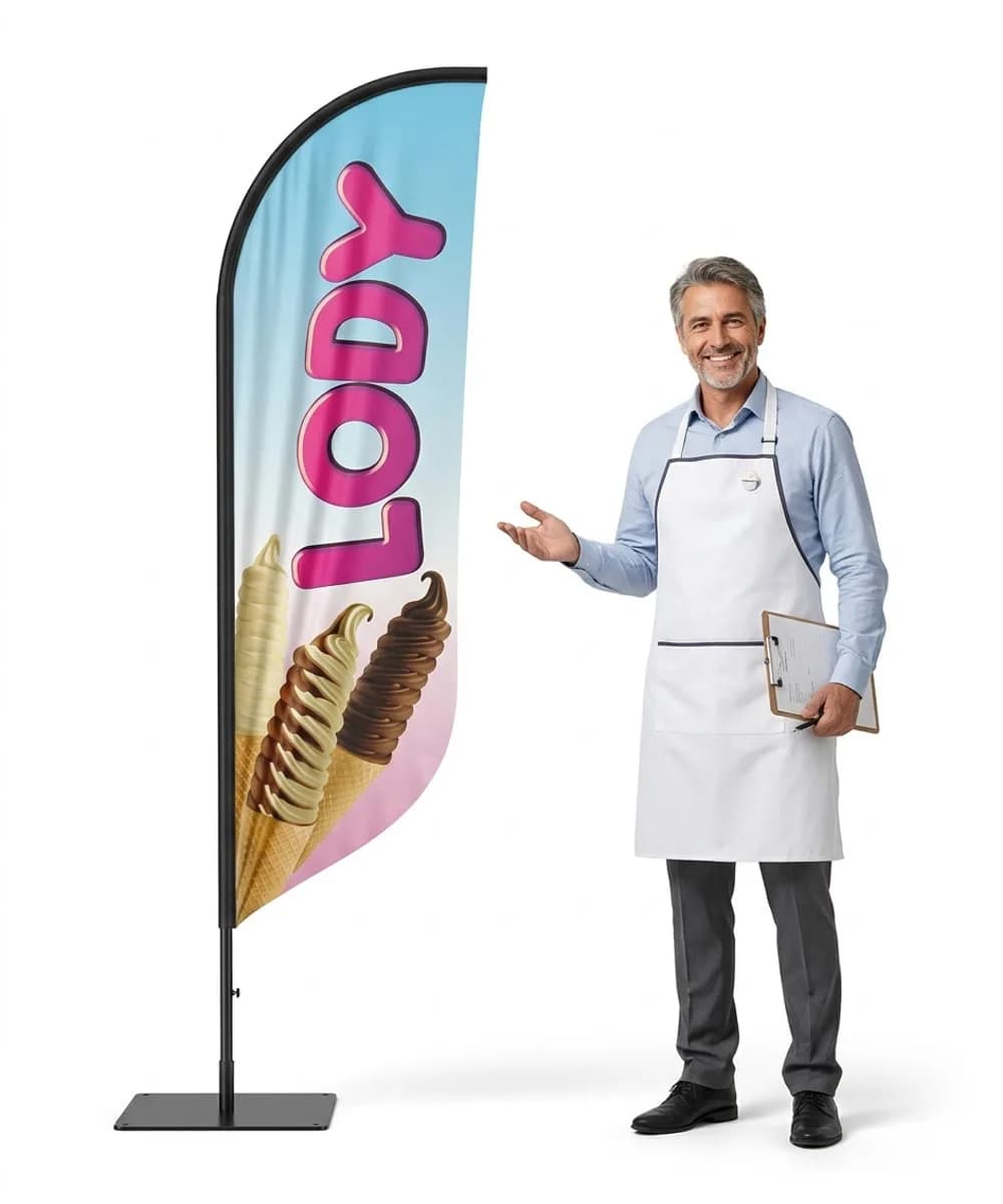 Winder reklamowy – Lody – wzór 24 – zestaw konfigurowalny