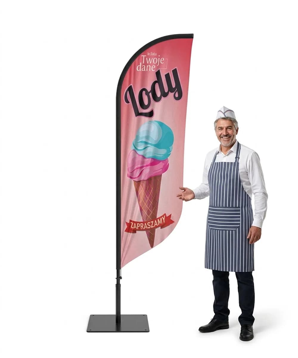 Winder reklamowy – Lody – wzór 127 – zestaw konfigurowalny