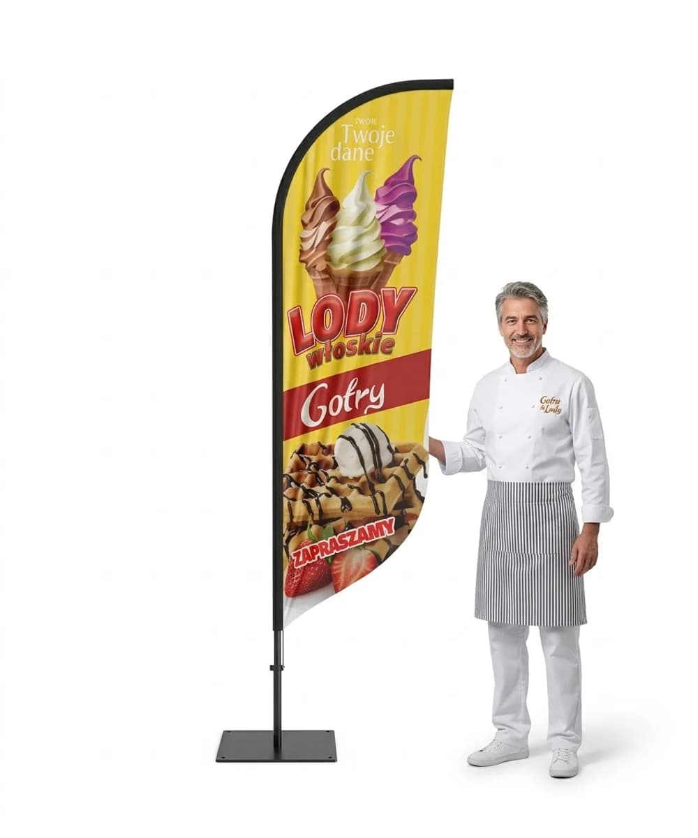 Winder reklamowy – Lody – wzór 128 – zestaw konfigurowalny