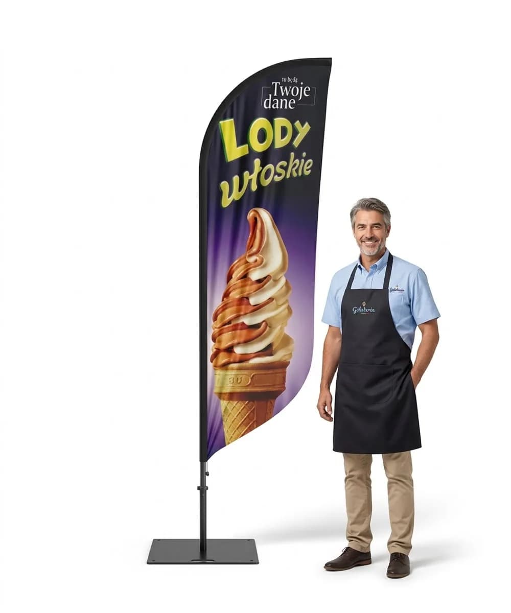Winder reklamowy – Lody – wzór 30 – zestaw konfigurowalny