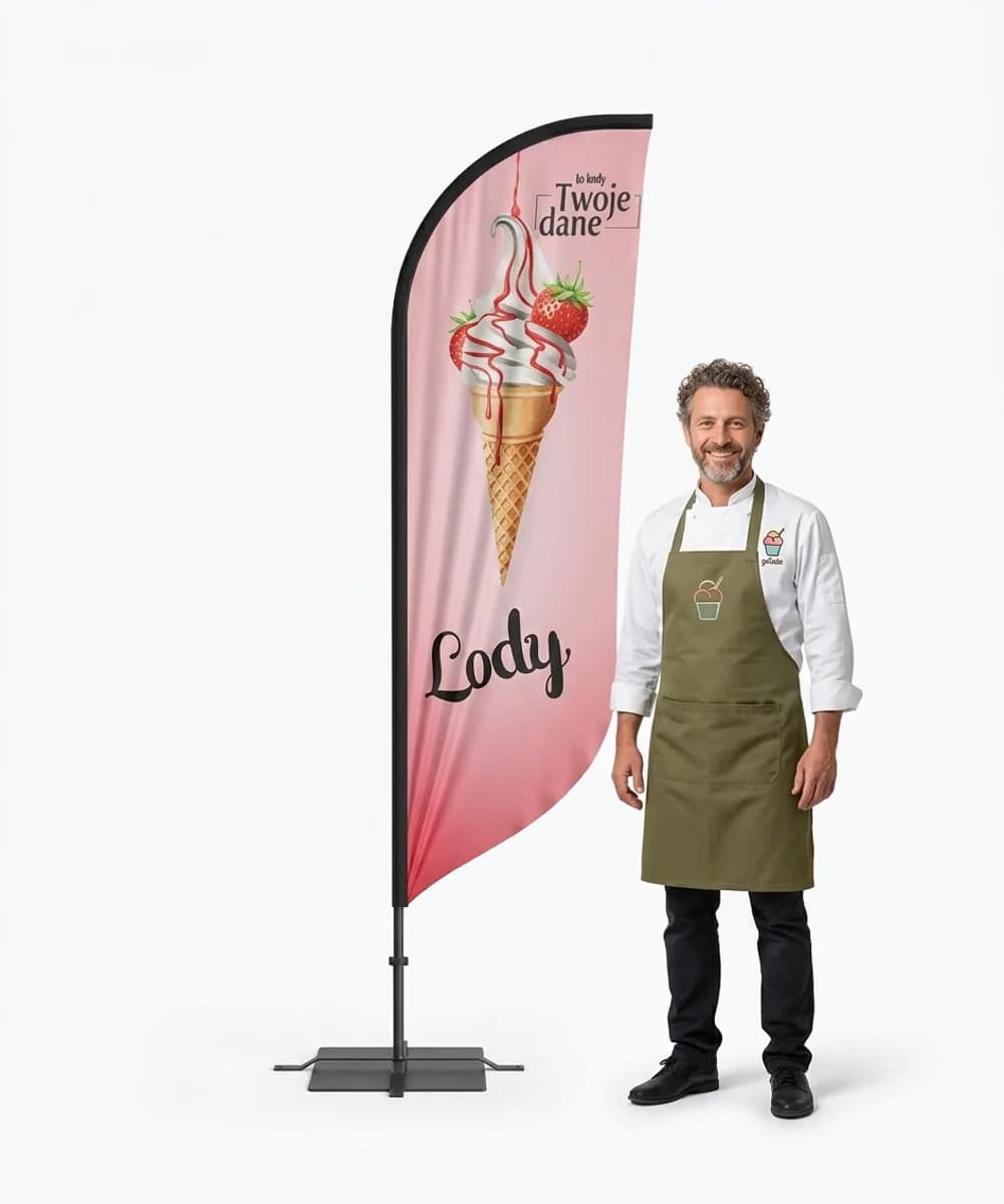 Winder reklamowy – Lody – wzór 34 – zestaw konfigurowalny