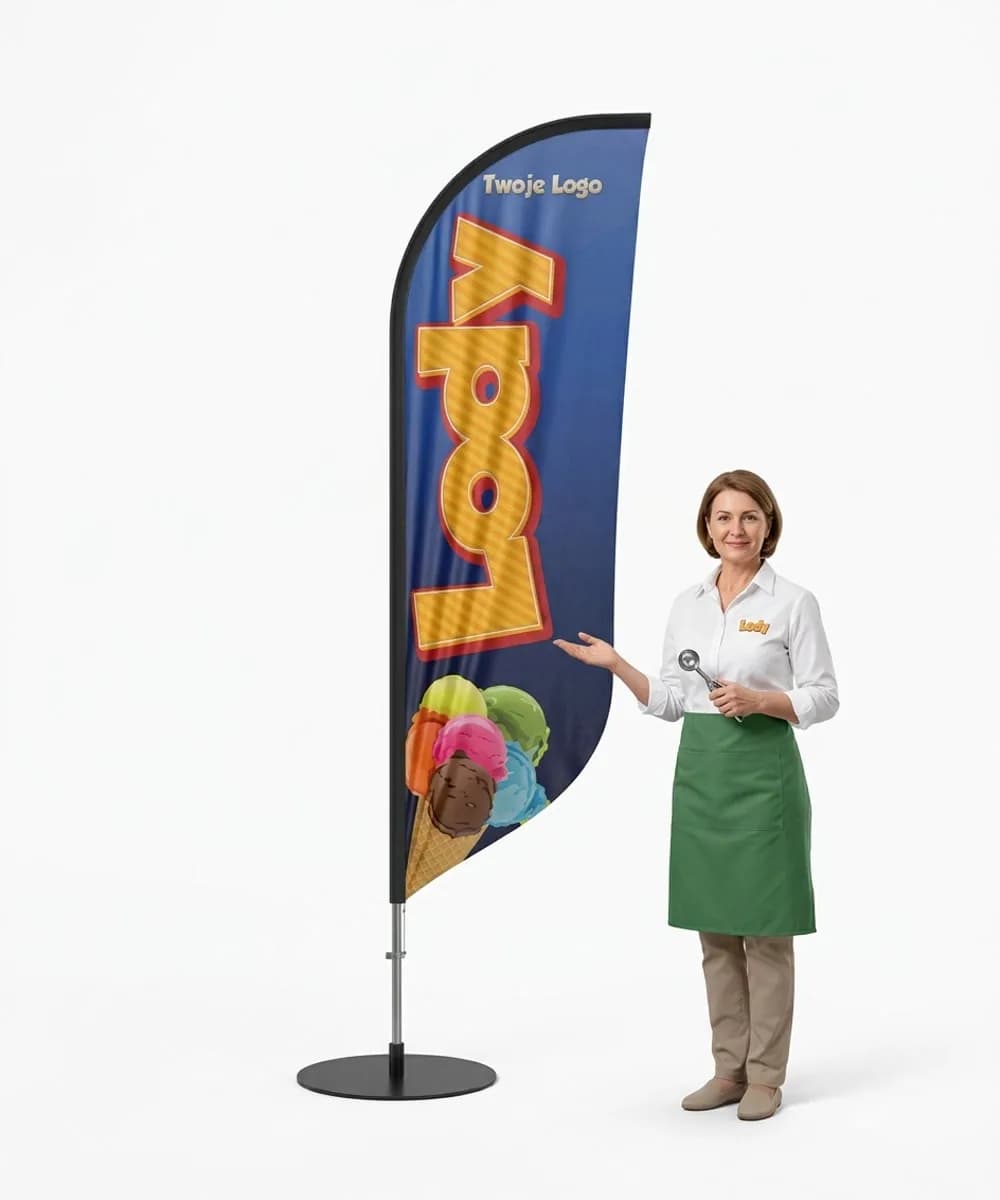 Winder reklamowy – Lody – wzór 36 – zestaw konfigurowalny