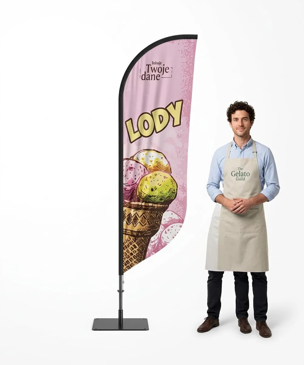 Winder reklamowy – Lody – wzór 38 – zestaw konfigurowalny