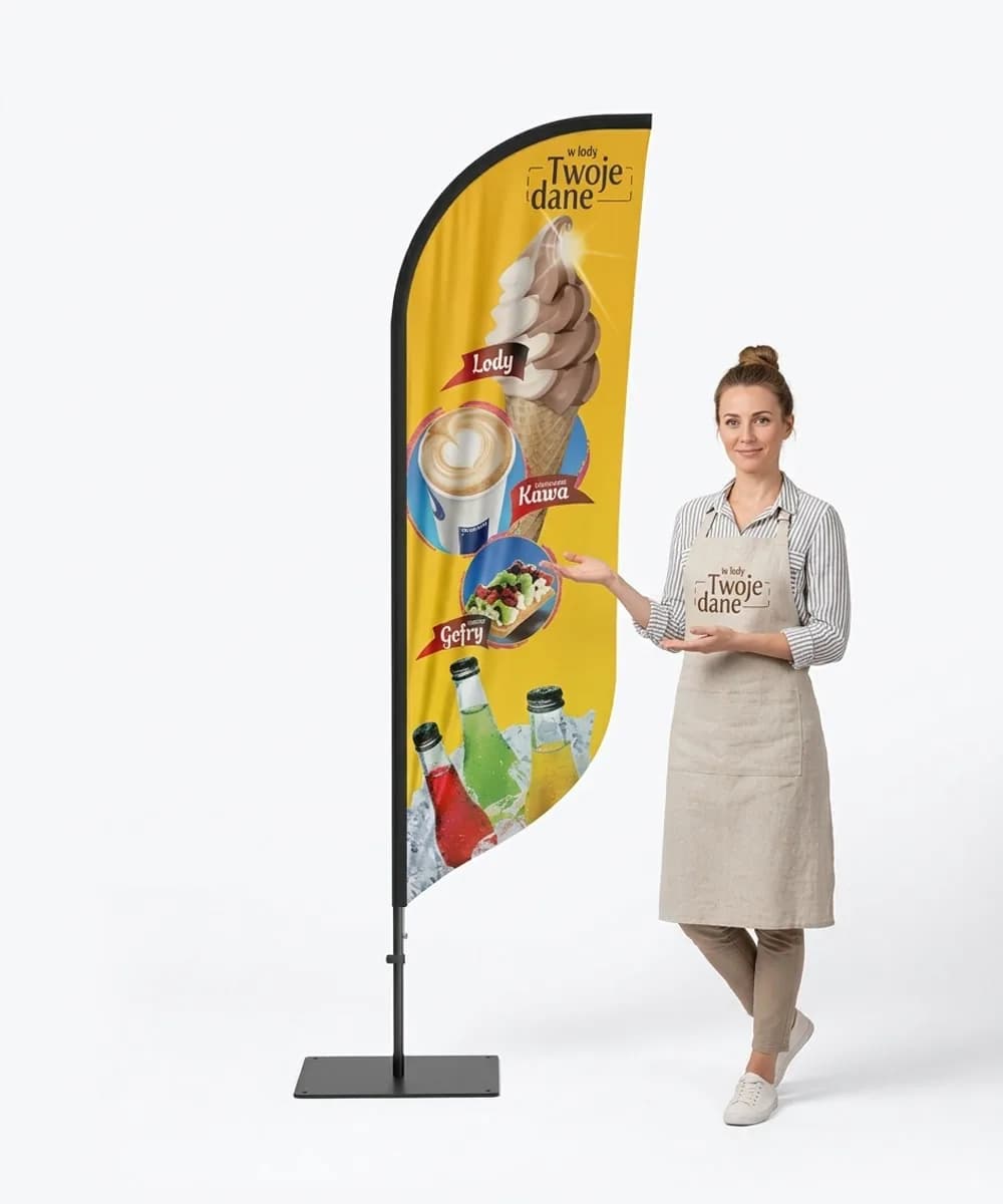 Winder reklamowy – Lody – wzór 40 – zestaw konfigurowalny