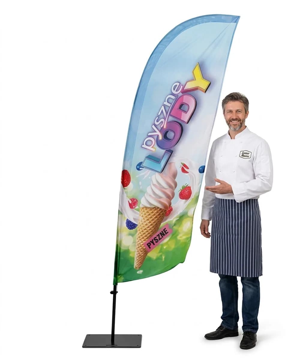 Winder reklamowy – Lody – wzór 25 – zestaw konfigurowalny