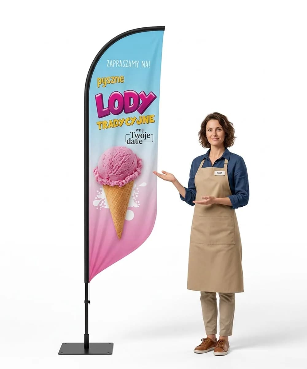 Winder reklamowy – Lody Reklama – wzór 31 – zestaw konfigurowalny