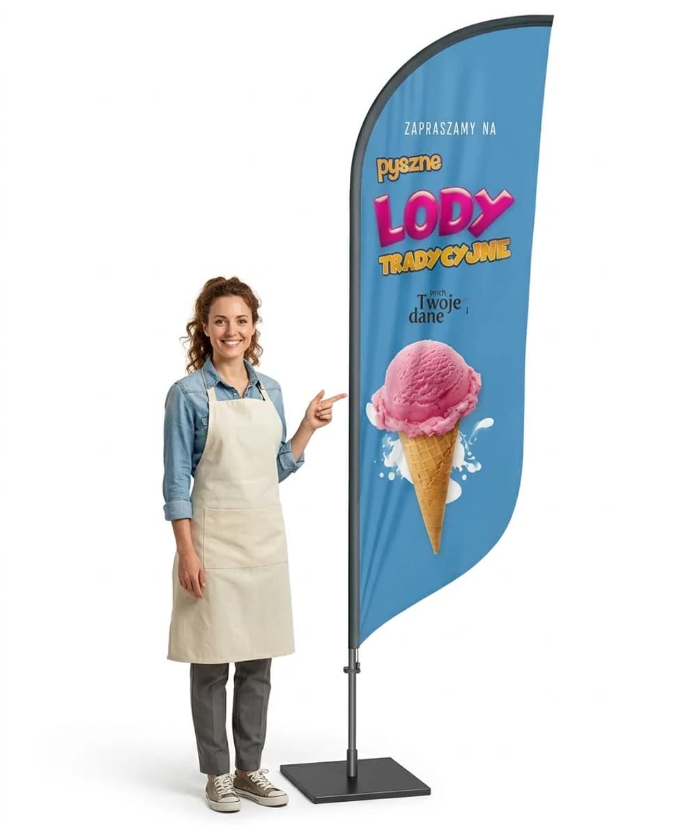 Winder reklamowy – Lody Reklama – wzór 32 – zestaw konfigurowalny
