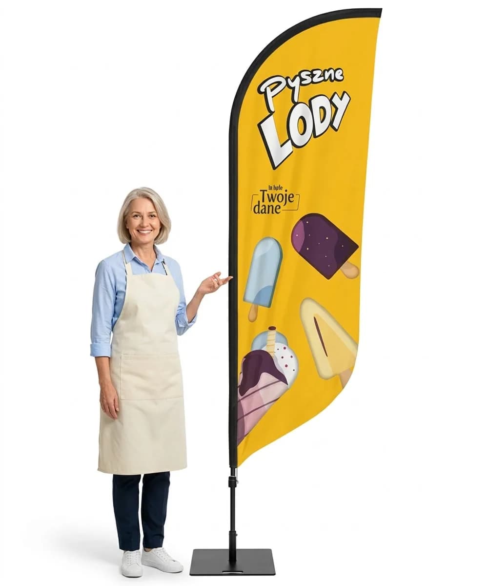 Winder reklamowy – Lody Reklama – wzór 33 – zestaw konfigurowalny