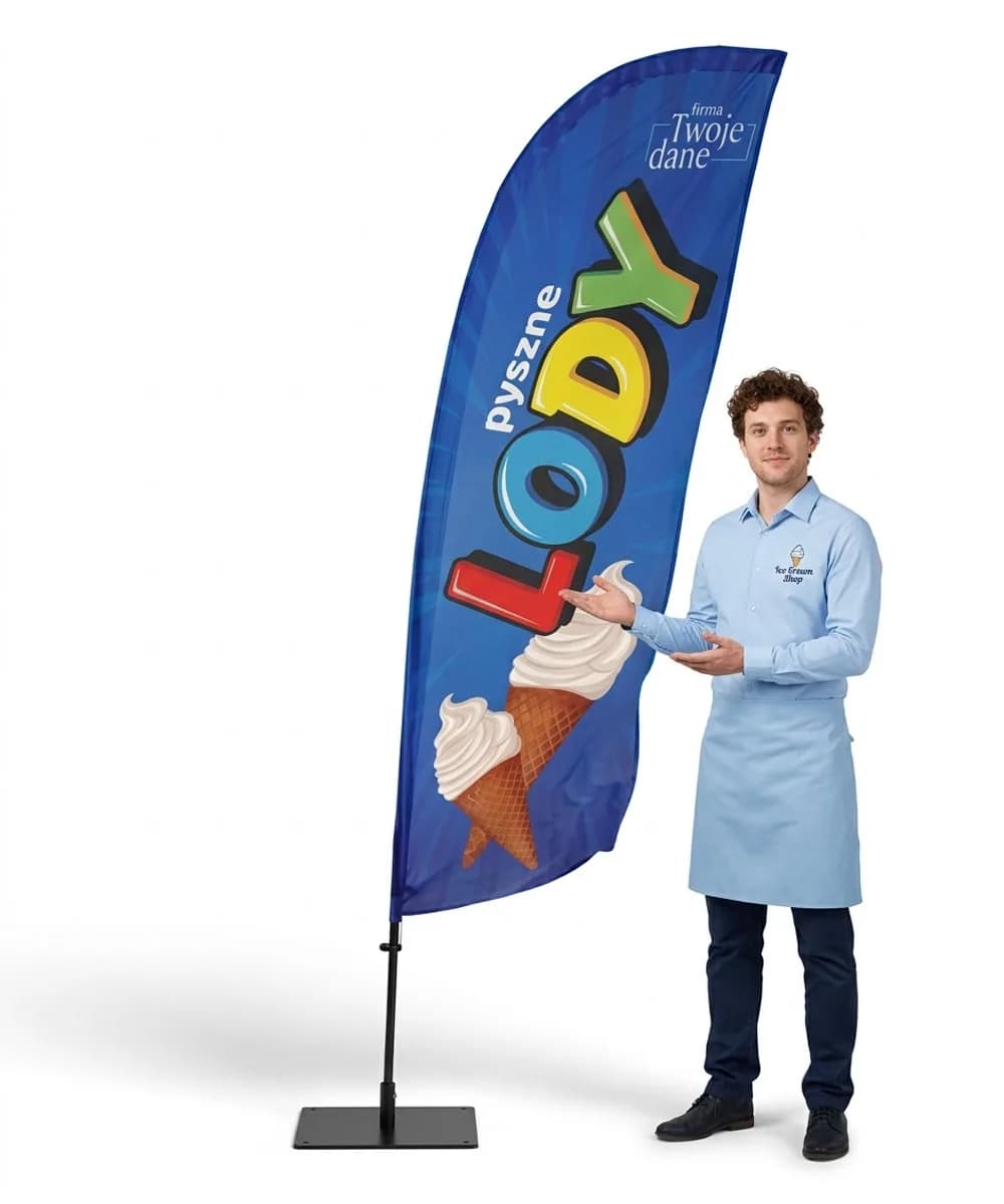 Winder reklamowy – reklamowy Lody – wzór 43 – zestaw konfigurowalny