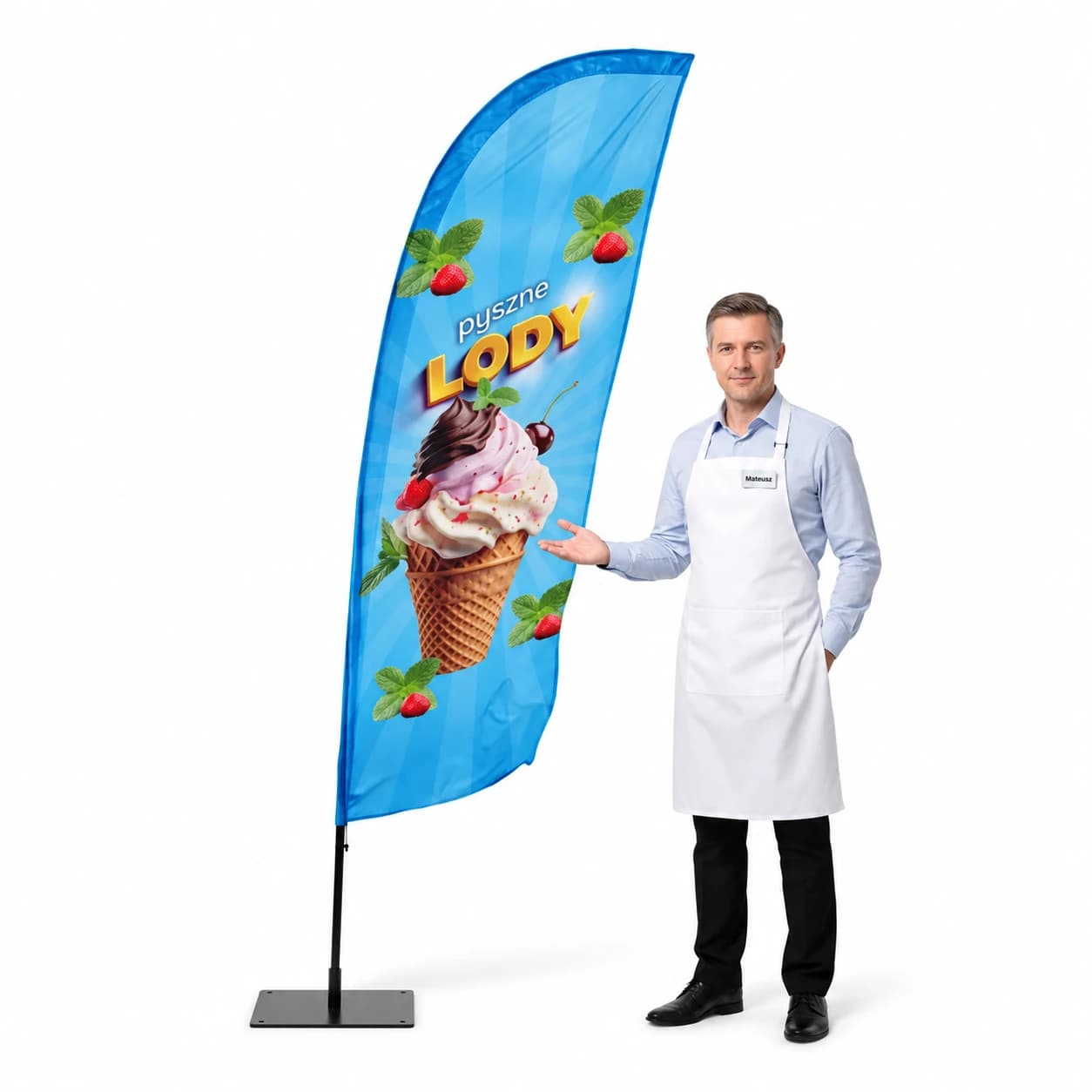Winder reklamowy – Lody – wzór 5 – zestaw konfigurowalny