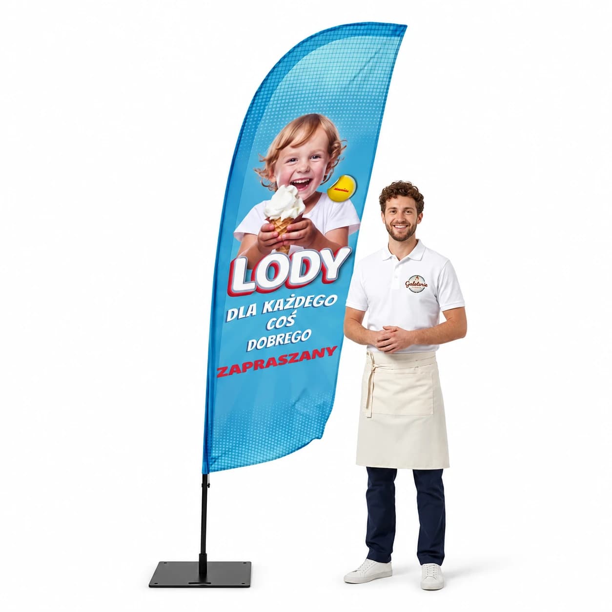 Winder reklamowy – Lody – wzór 8 – zestaw konfigurowalny