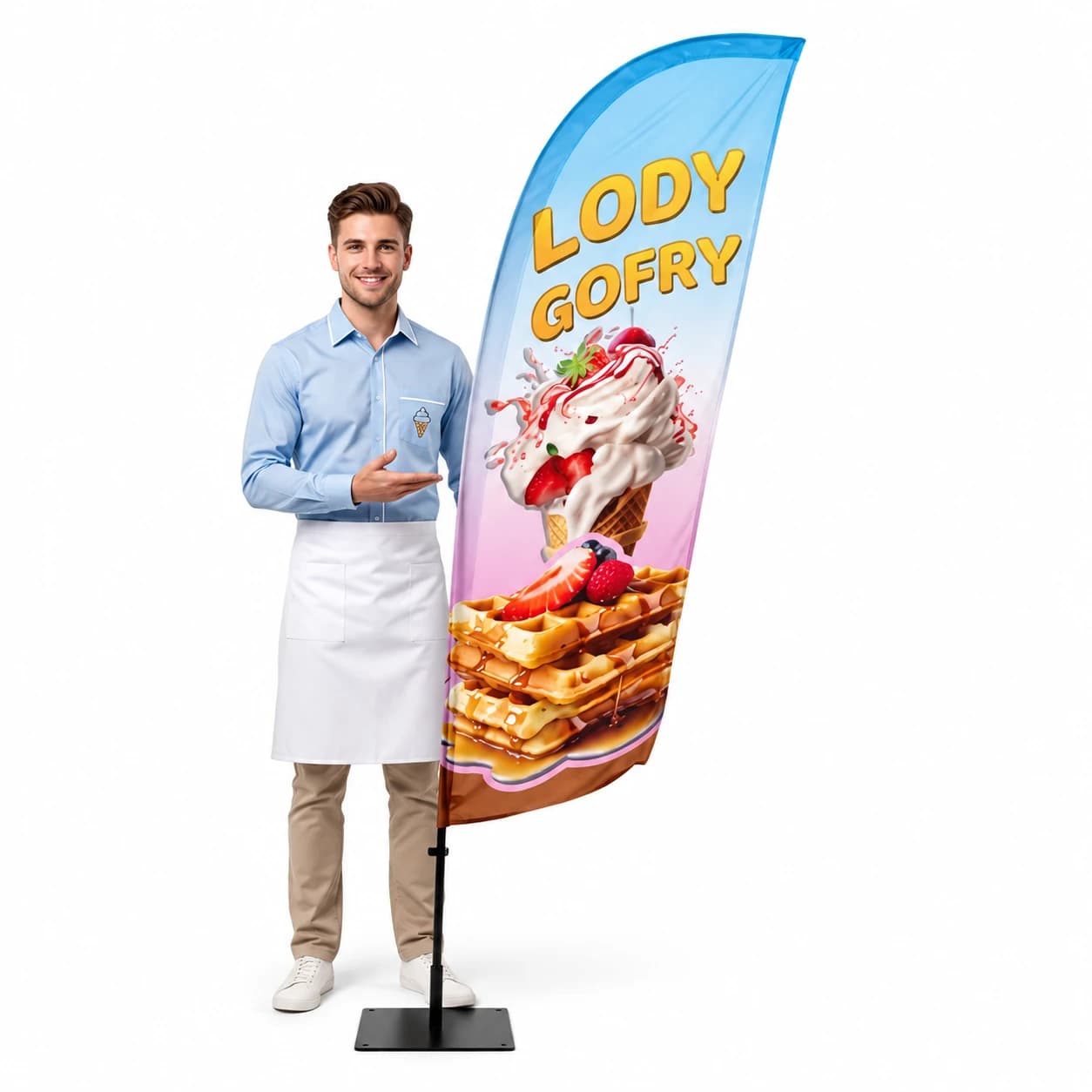 Winder reklamowy – Lody – wzór 3 – zestaw konfigurowalny
