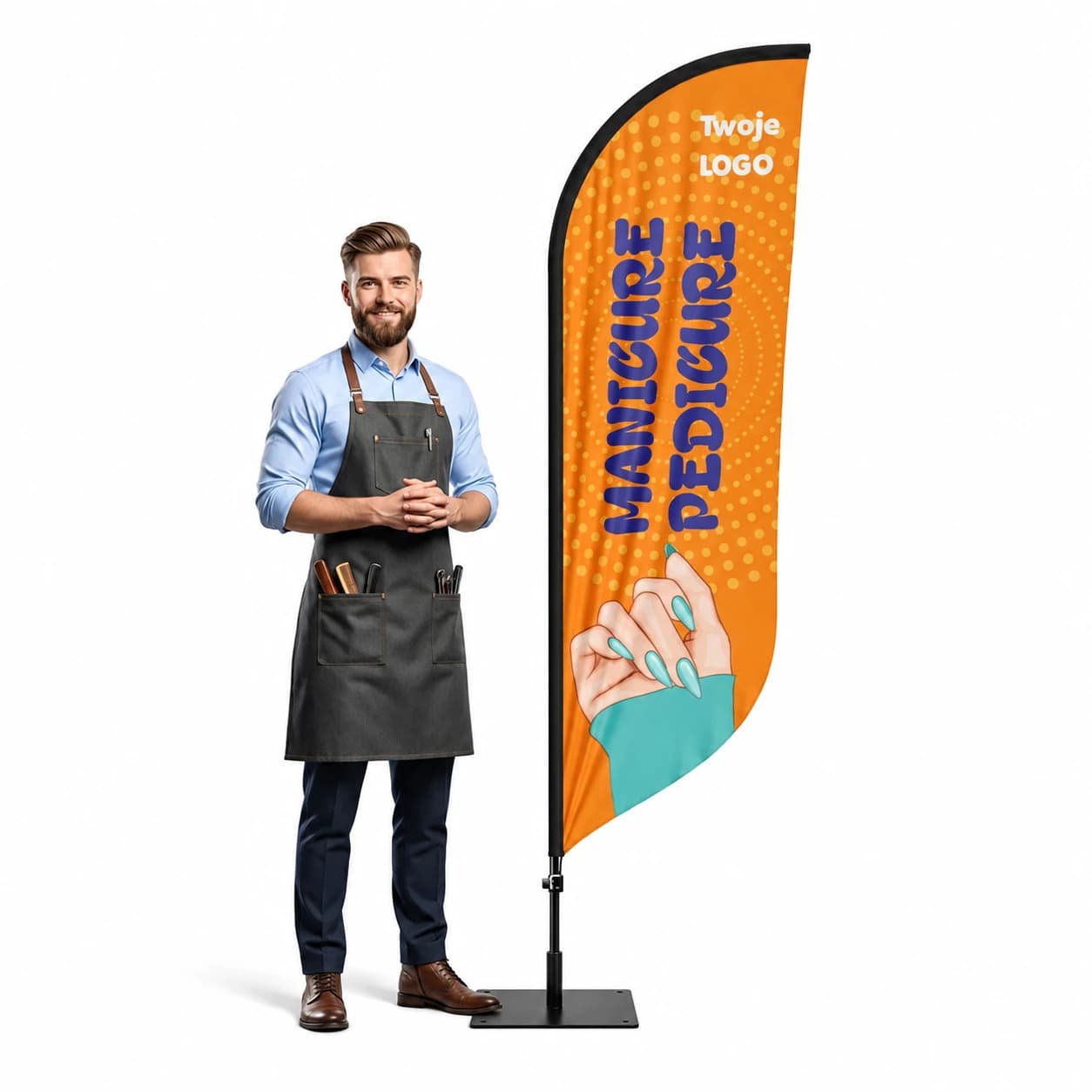 Winder reklamowy – Barber – wzór 11 – zestaw konfigurowalny