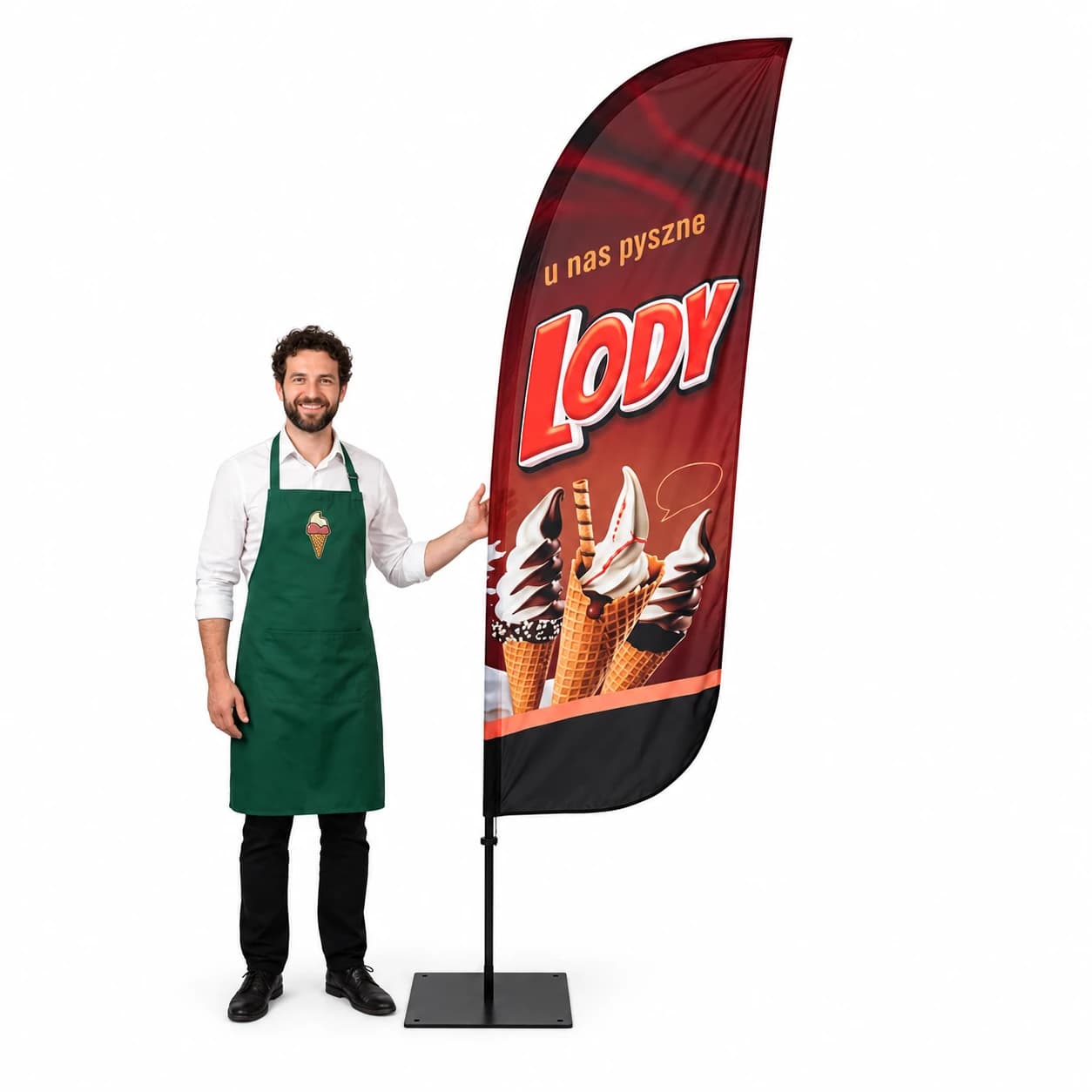Winder reklamowy – Lody – wzór 10 – zestaw konfigurowalny