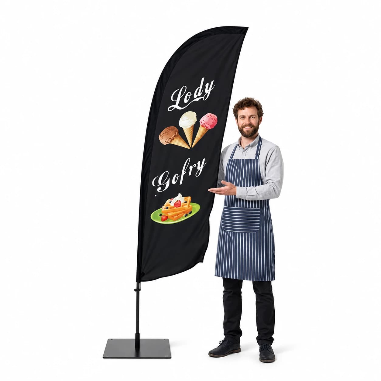 Winder reklamowy – Lody – wzór 13 – zestaw konfigurowalny