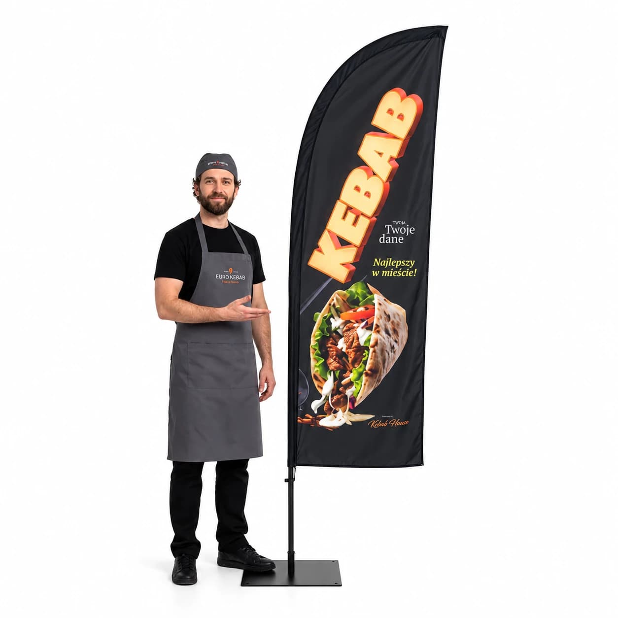 Winder reklamowy – Kebab – wzór 3 – zestaw konfigurowalny