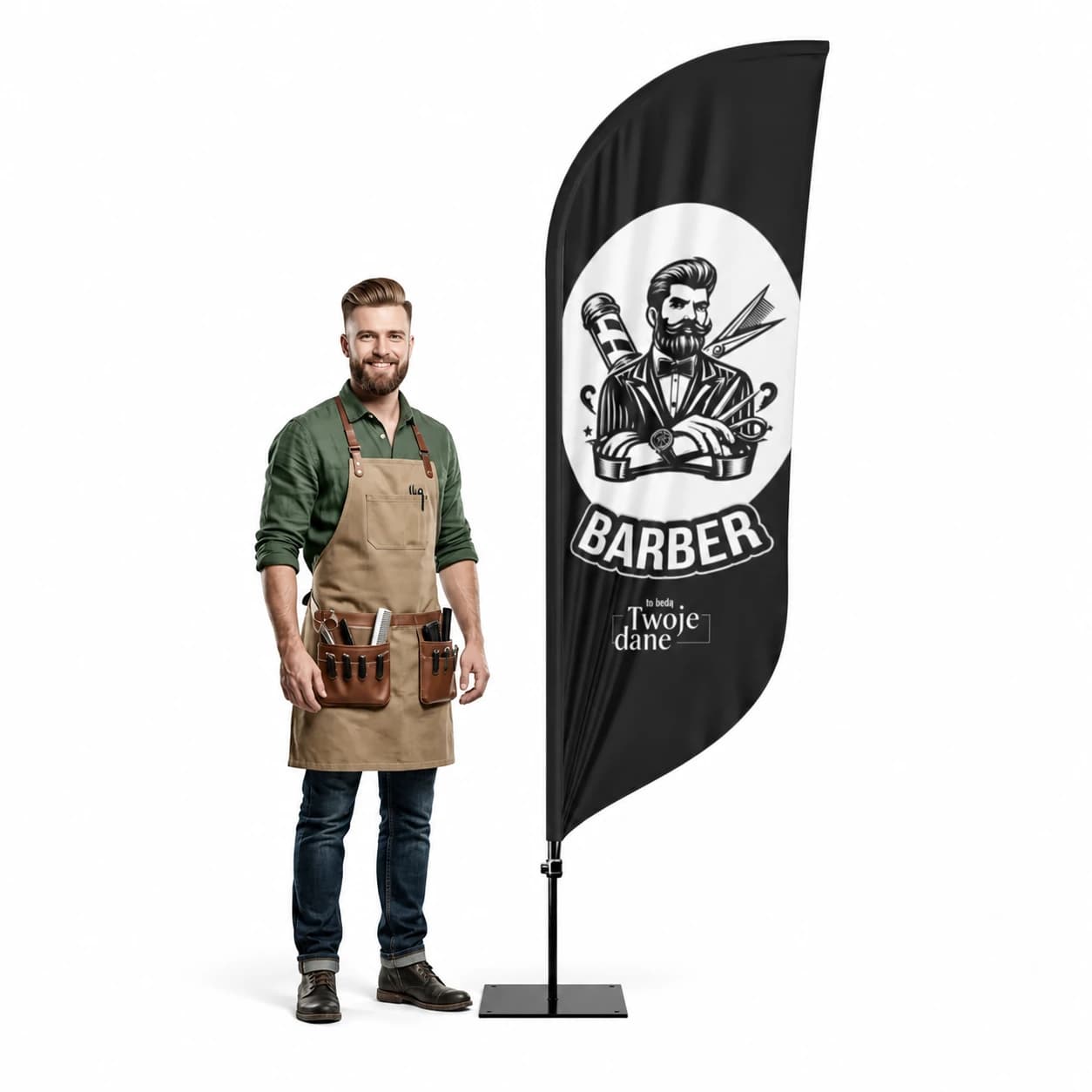 Winder reklamowy – Barber – wzór 24 – zestaw konfigurowalny