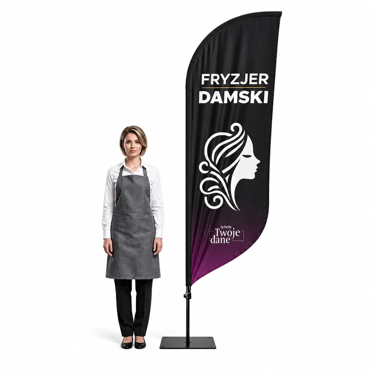 Winder reklamowy – Fryzjer – wzór 13 – zestaw konfigurowalny