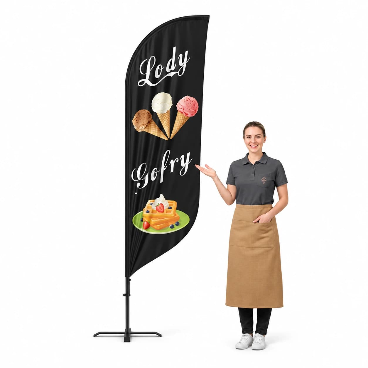 Winder reklamowy – Lody – wzór 18 – zestaw konfigurowalny