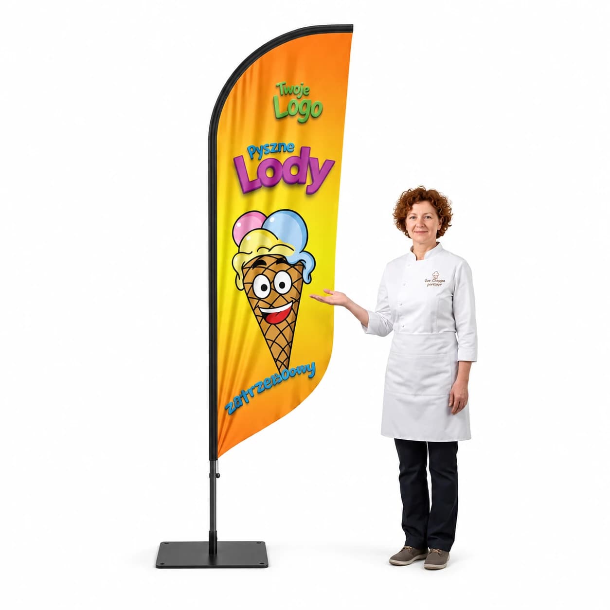 Winder reklamowy – Lody – wzór 126 – zestaw konfigurowalny