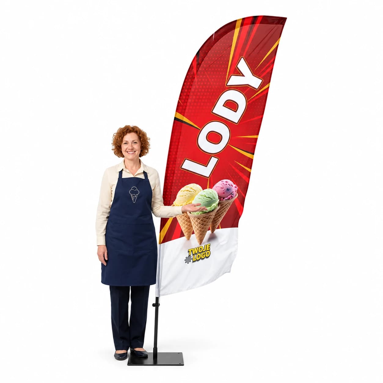 Winder reklamowy – Lody Reklama – wzór 26 – zestaw konfigurowalny