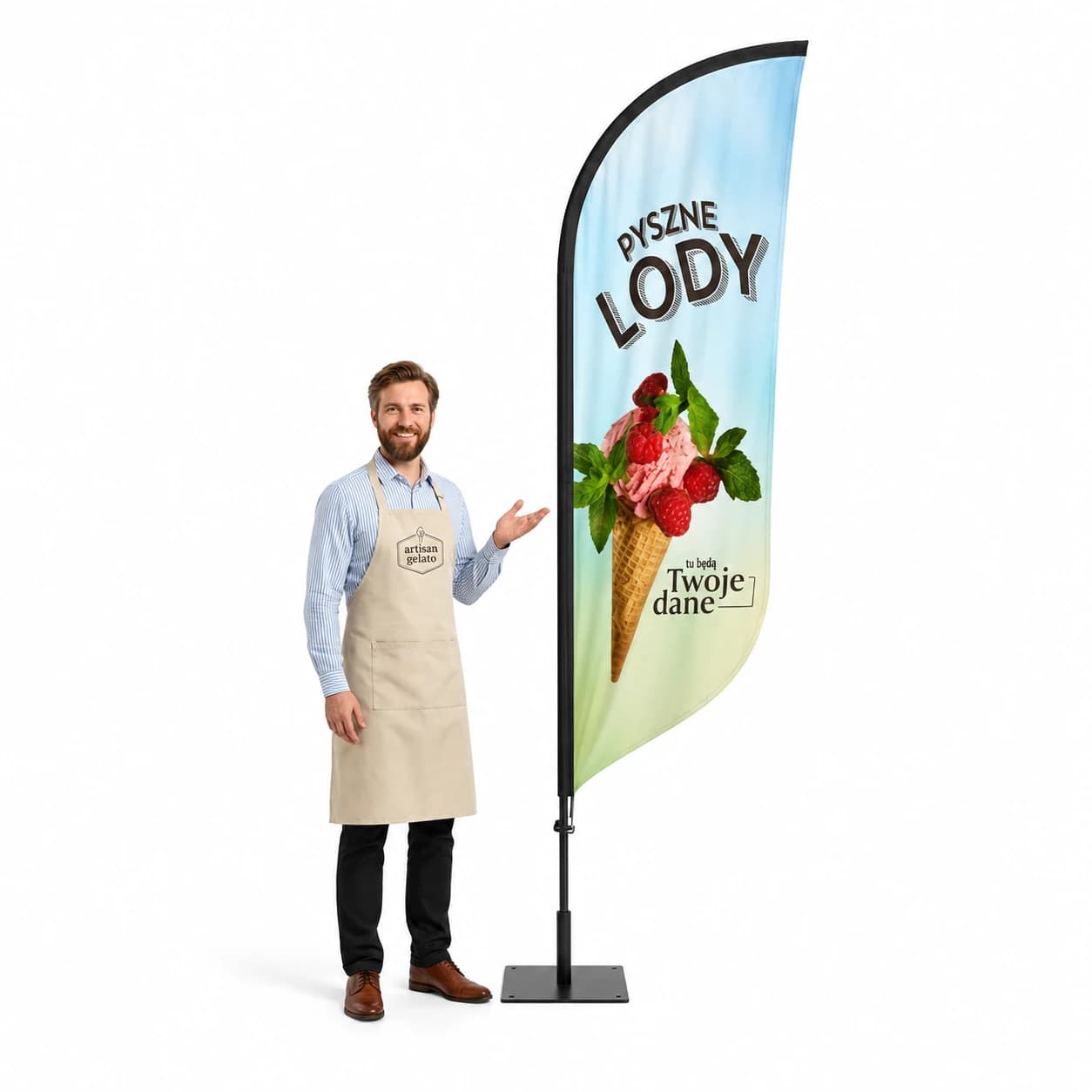 Winder reklamowy – Lody Reklama – wzór 27 – zestaw konfigurowalny