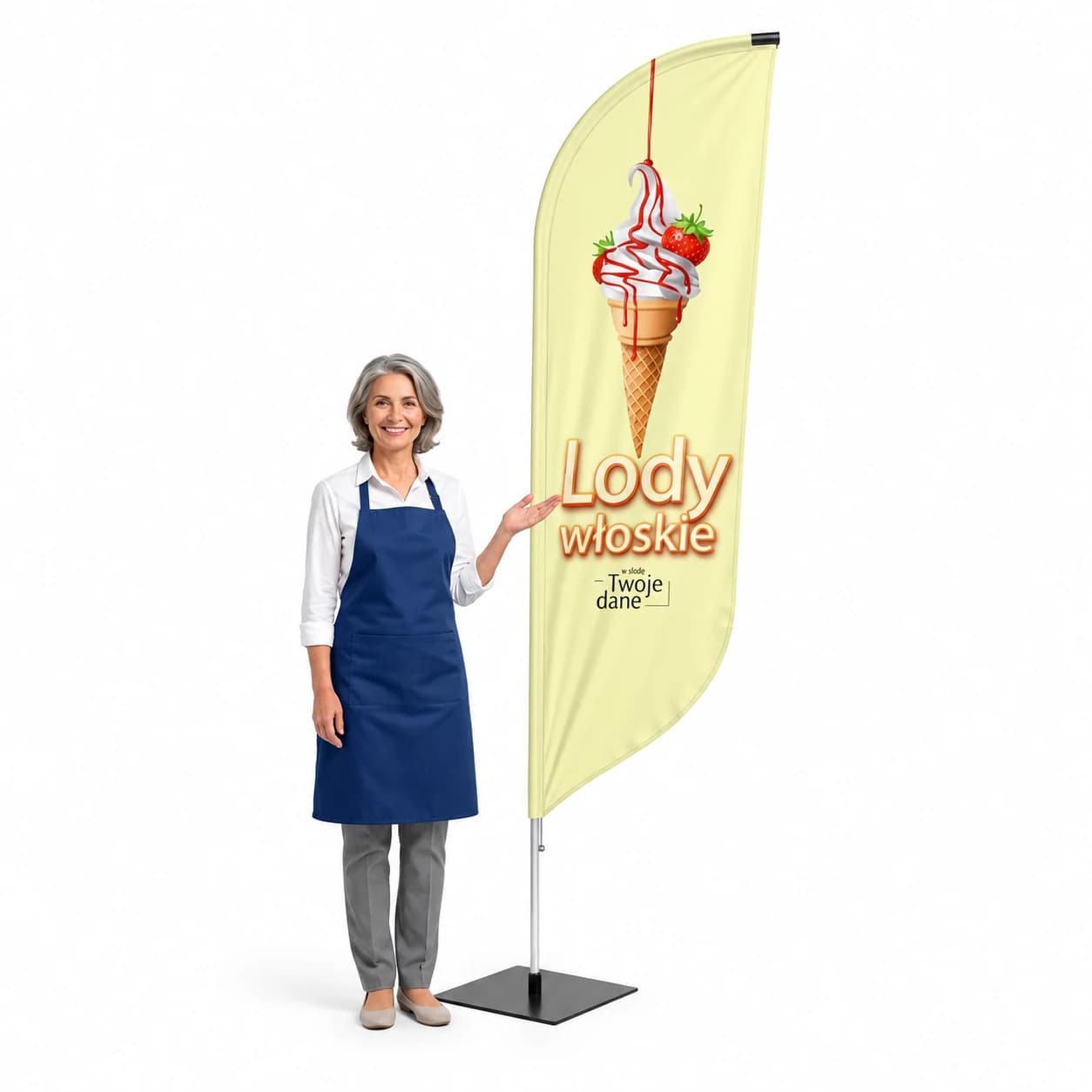 Winder reklamowy – Lody Reklama – wzór 29 – zestaw konfigurowalny