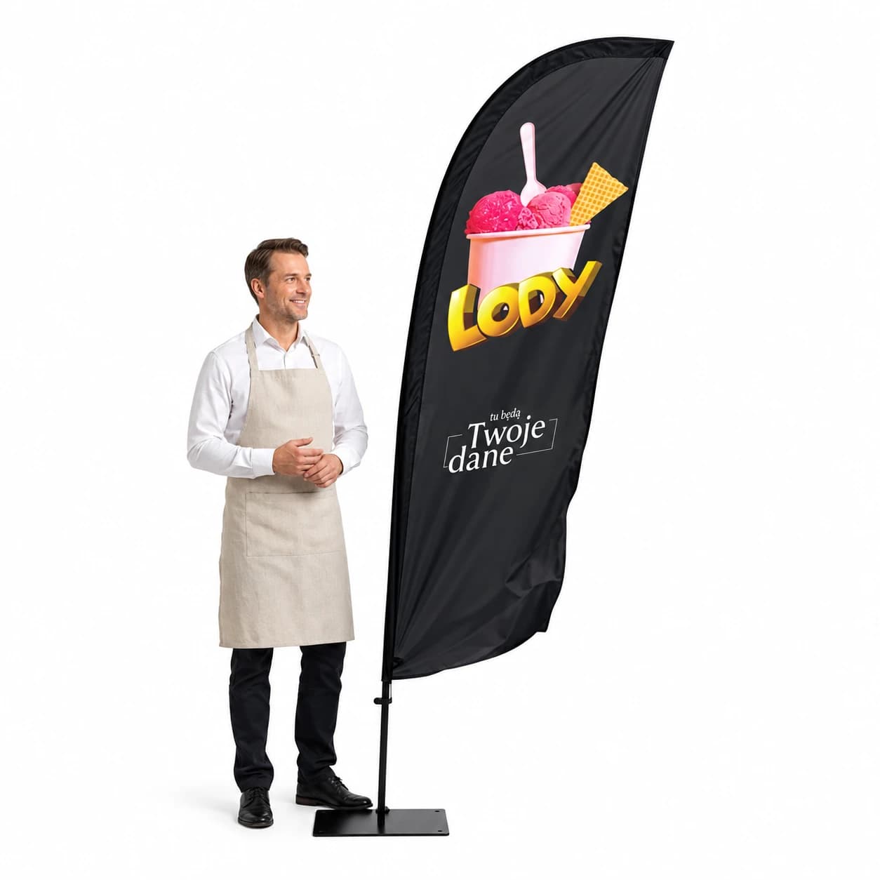 Winder reklamowy – Lody Reklama – wzór 30 – zestaw konfigurowalny