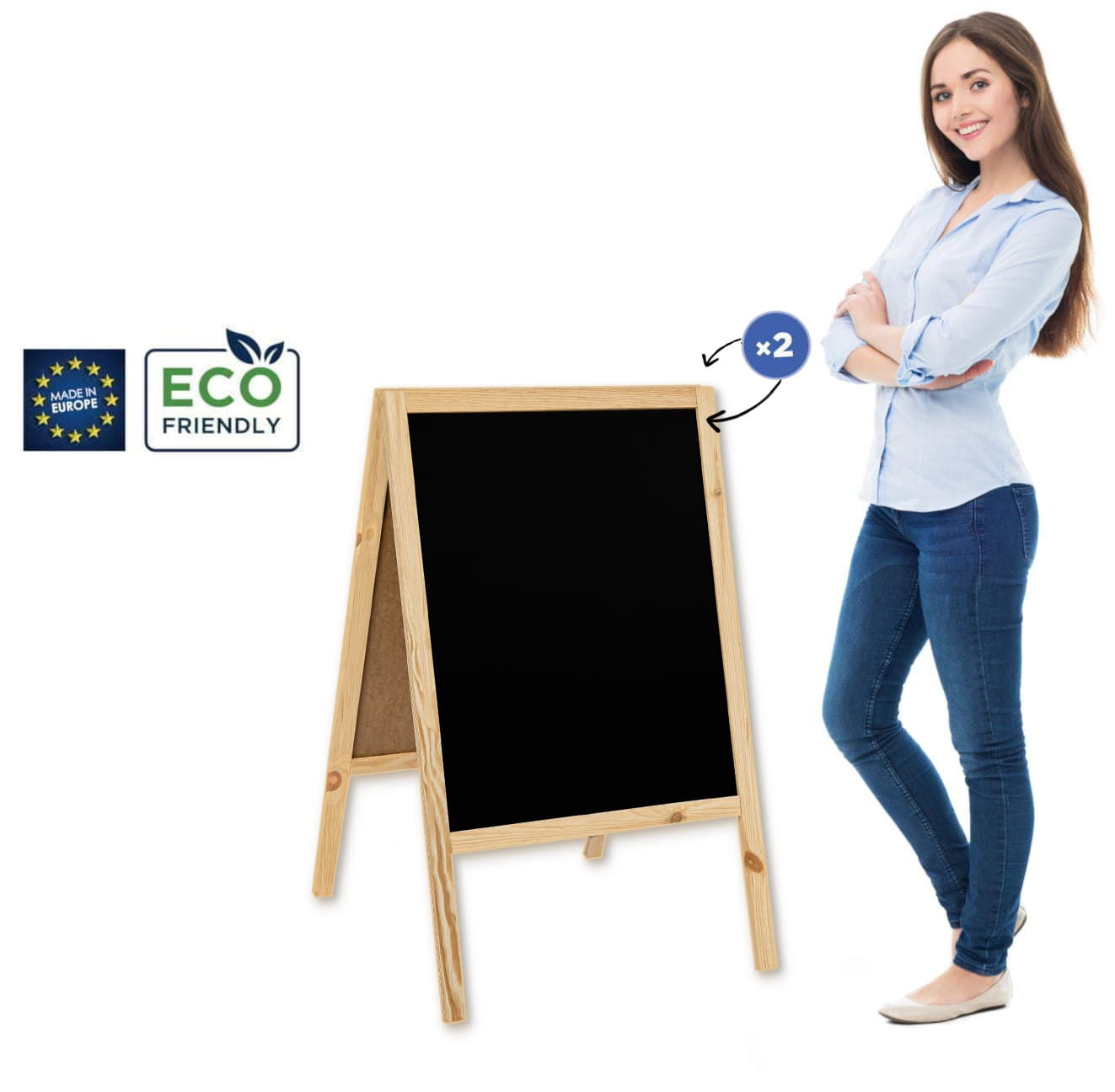 Potykacz drewniany Classic M (60x100 cm)