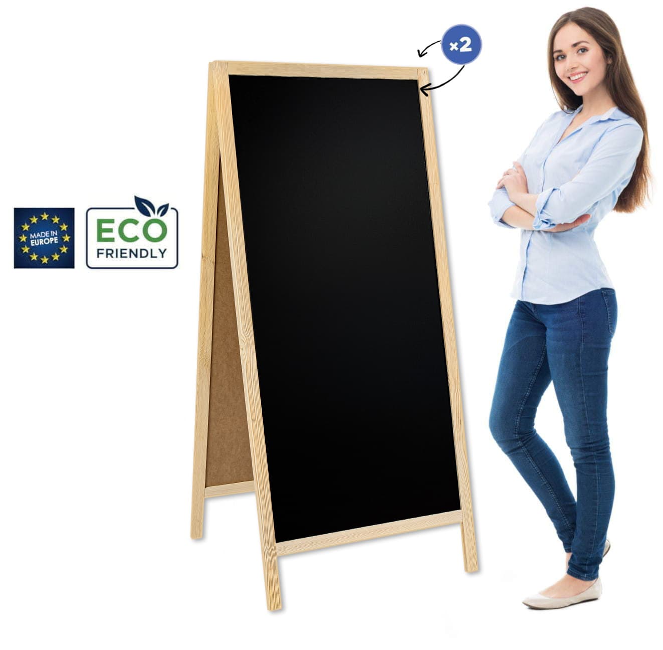 Potykacz drewniany Classic XL (72x160 cm)