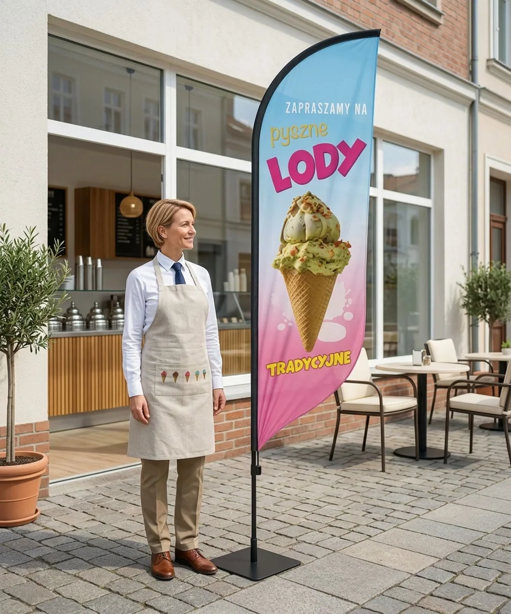 Winder reklamowy – Lody – wzór 1 – zestaw konfigurowalny – gotowy winder branżowy