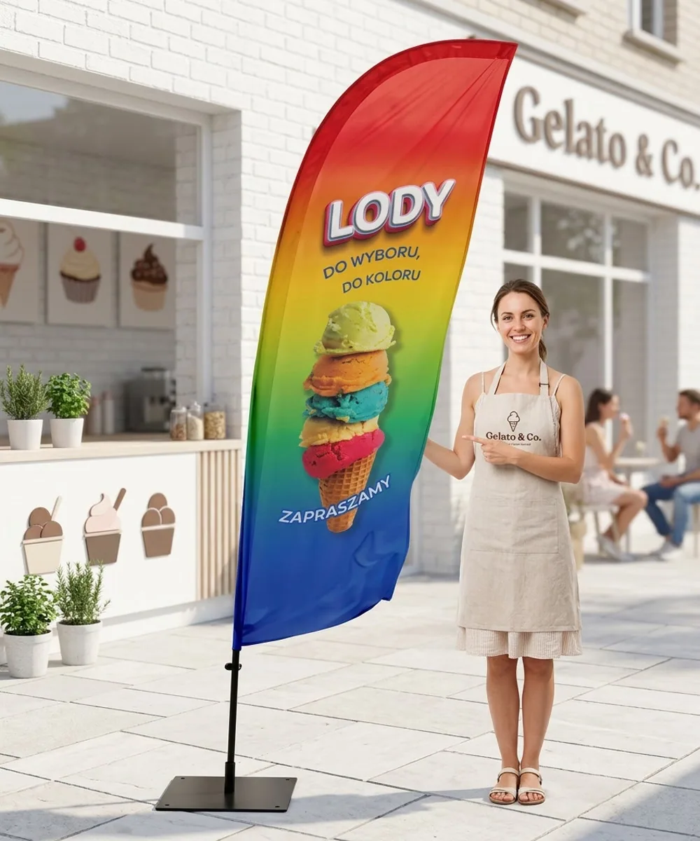 Winder reklamowy – Lody – wzór 2 – zestaw konfigurowalny – gotowy winder branżowy