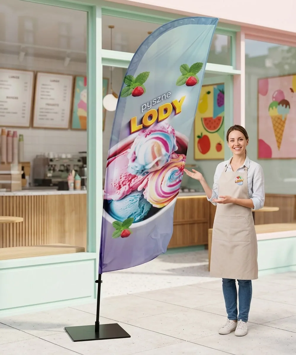 Winder reklamowy – Lody – wzór 7 – zestaw konfigurowalny – gotowy winder branżowy