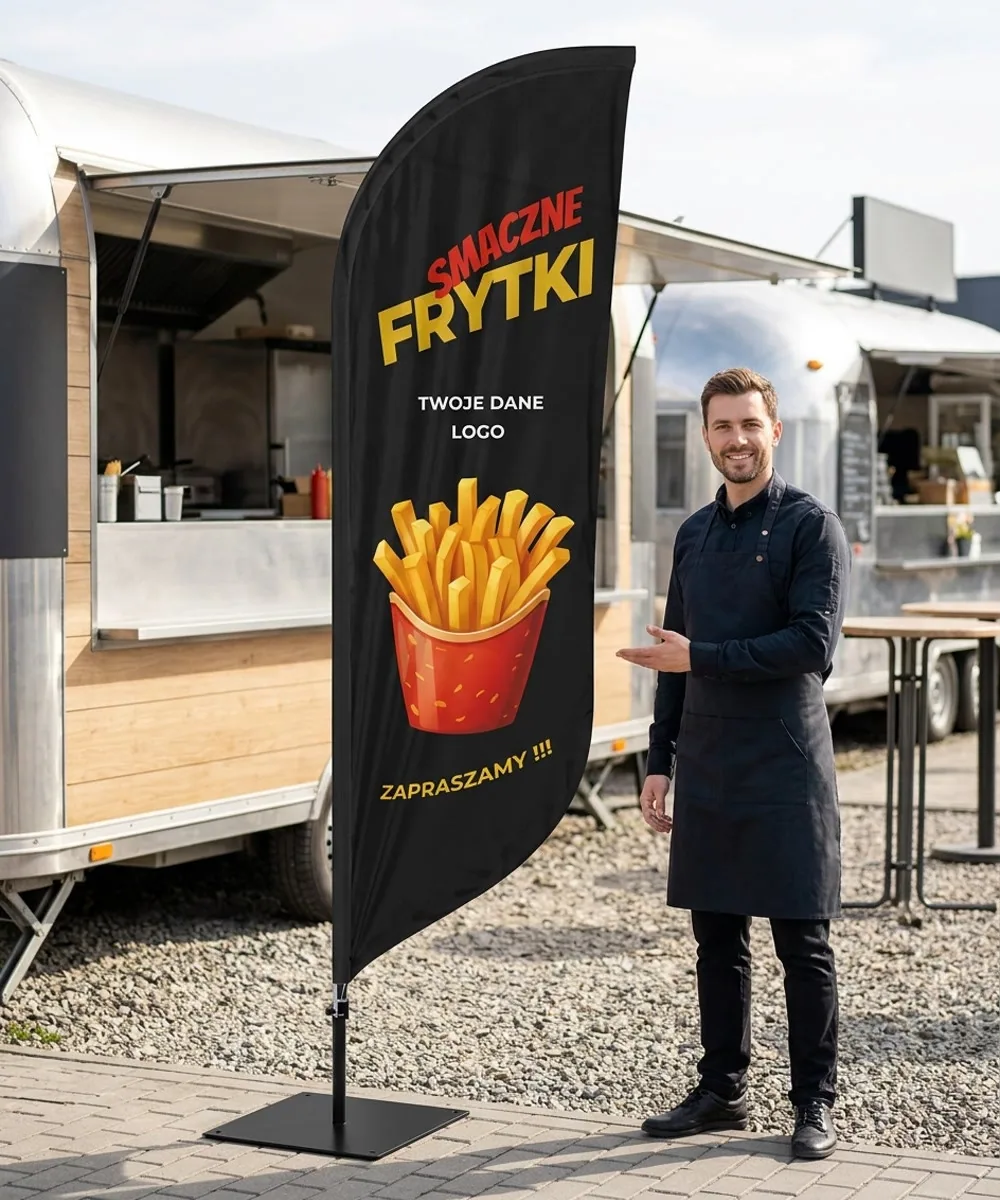 Winder reklamowy – Frytki – wzór 2 – zestaw konfigurowalny – gotowy winder branżowy