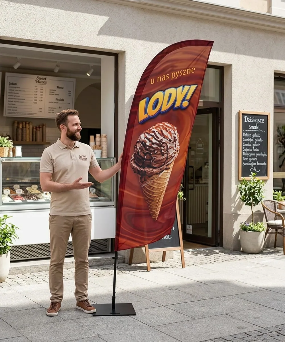 Winder reklamowy – Lody – wzór 11 – zestaw konfigurowalny – gotowy winder branżowy