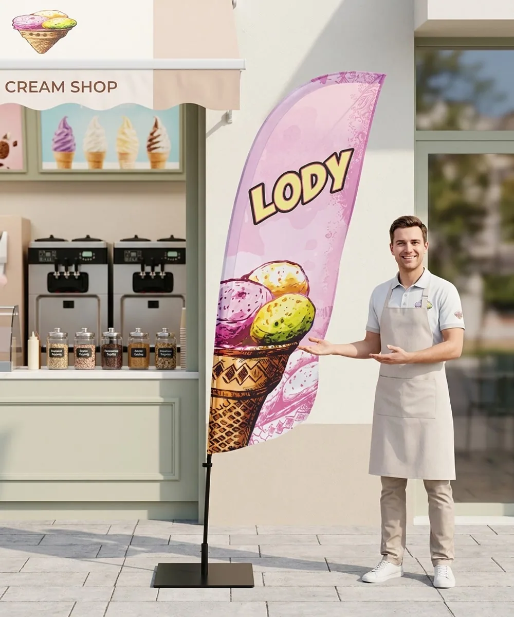 Winder reklamowy – Lody – wzór 14 – zestaw konfigurowalny – gotowy winder branżowy