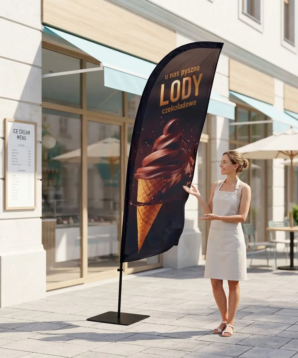 Winder reklamowy – Lody – wzór 15 – zestaw konfigurowalny – gotowy winder branżowy