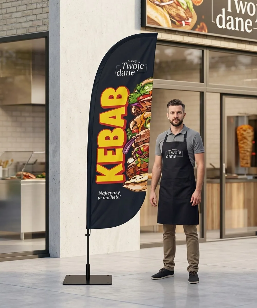 Winder reklamowy – Kebab – wzór 2 – zestaw konfigurowalny – gotowy winder branżowy