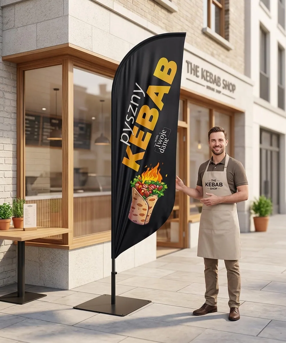 Winder reklamowy – Kebab – wzór 1 – zestaw konfigurowalny – gotowy winder branżowy