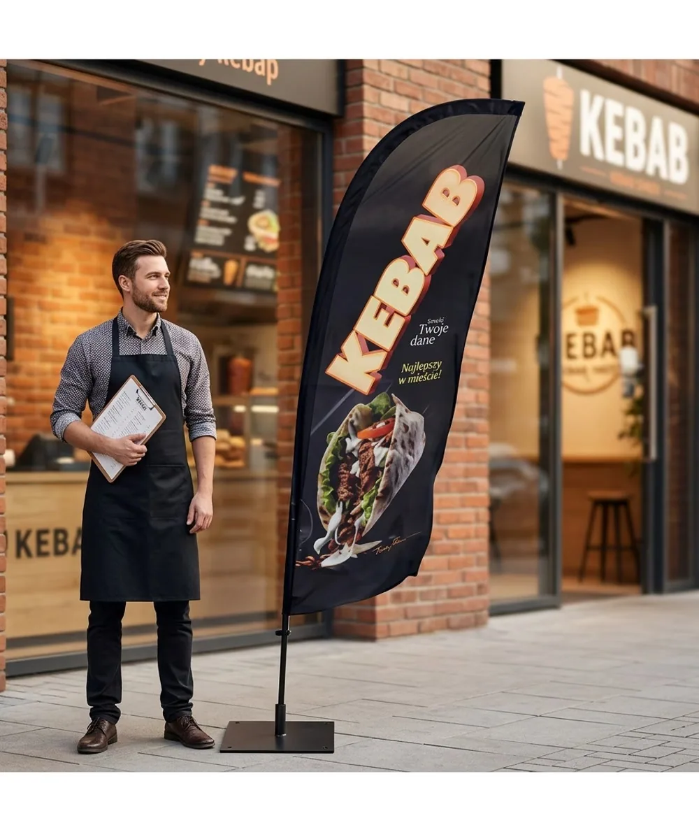 Winder reklamowy – Kebab – wzór 3 – zestaw konfigurowalny – gotowy winder branżowy