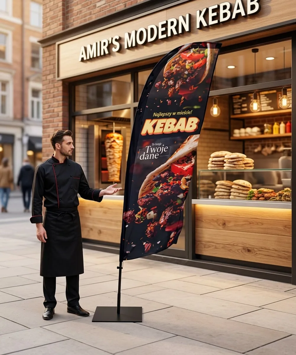 Winder reklamowy – Kebab – wzór 4 – zestaw konfigurowalny – gotowy winder branżowy