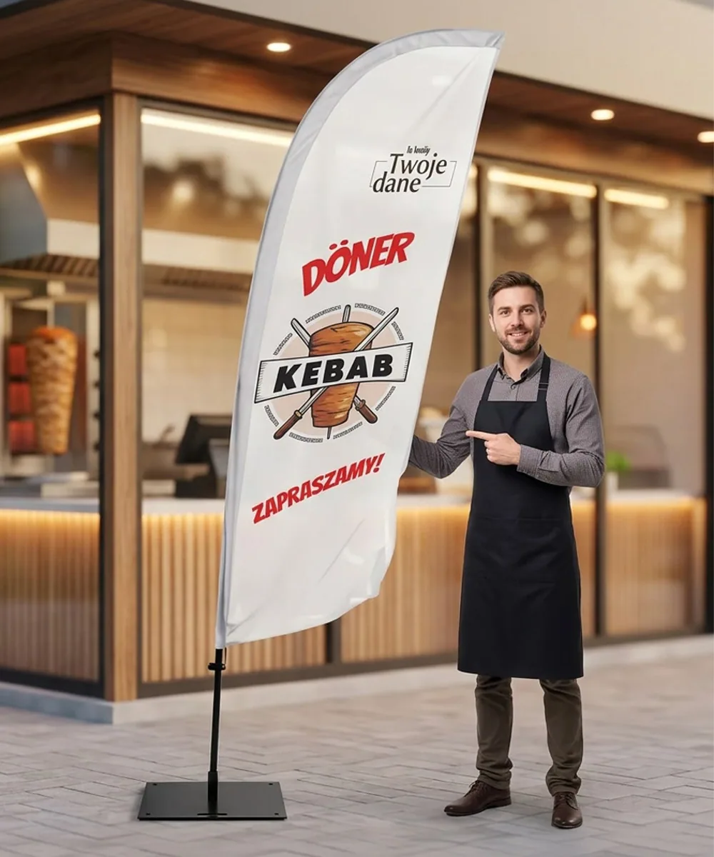 Winder reklamowy – Kebab – wzór 5 – zestaw konfigurowalny – gotowy winder branżowy