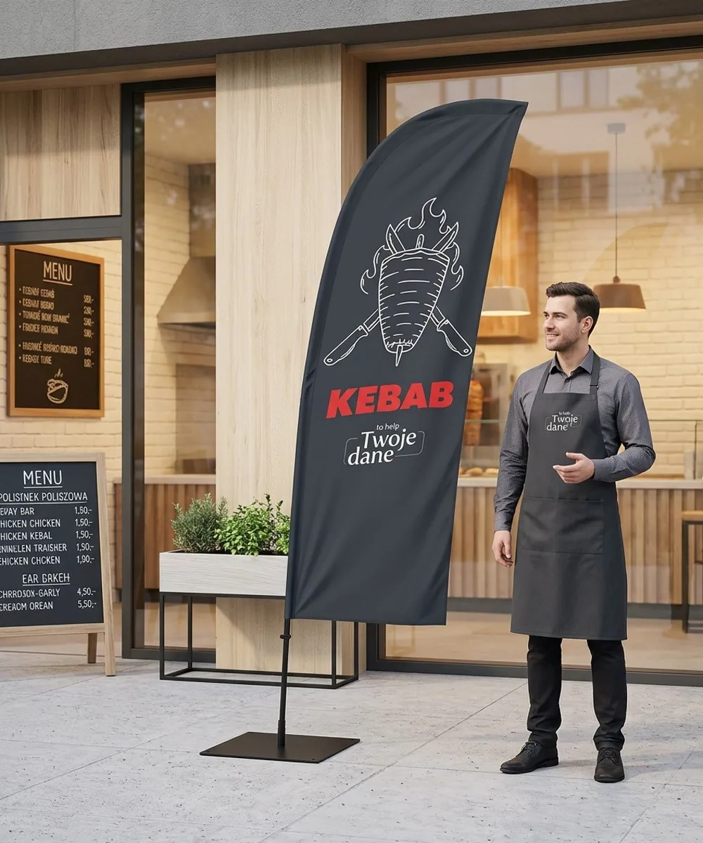 Winder reklamowy – Kebab – wzór 6 – zestaw konfigurowalny – gotowy winder branżowy