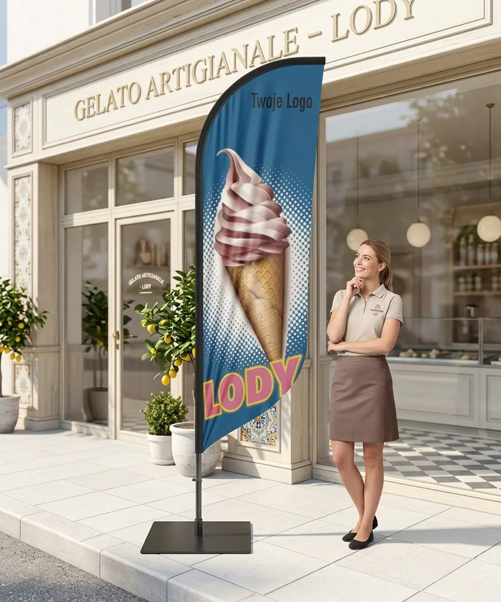 Winder reklamowy – Lody – wzór 21 – zestaw konfigurowalny – gotowy winder branżowy