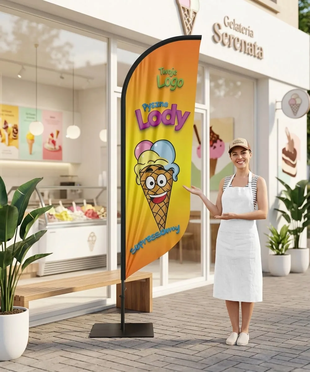 Winder reklamowy – Lody – wzór 126 – zestaw konfigurowalny – gotowy winder branżowy