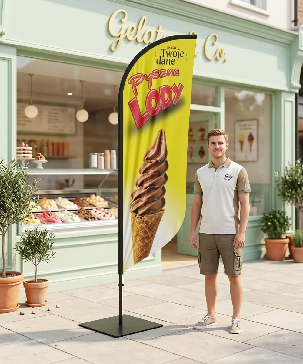 Winder reklamowy – Lody – wzór 31 – zestaw konfigurowalny – gotowy winder branżowy