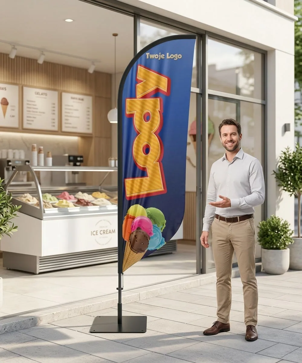 Winder reklamowy – Lody – wzór 36 – zestaw konfigurowalny – gotowy winder branżowy